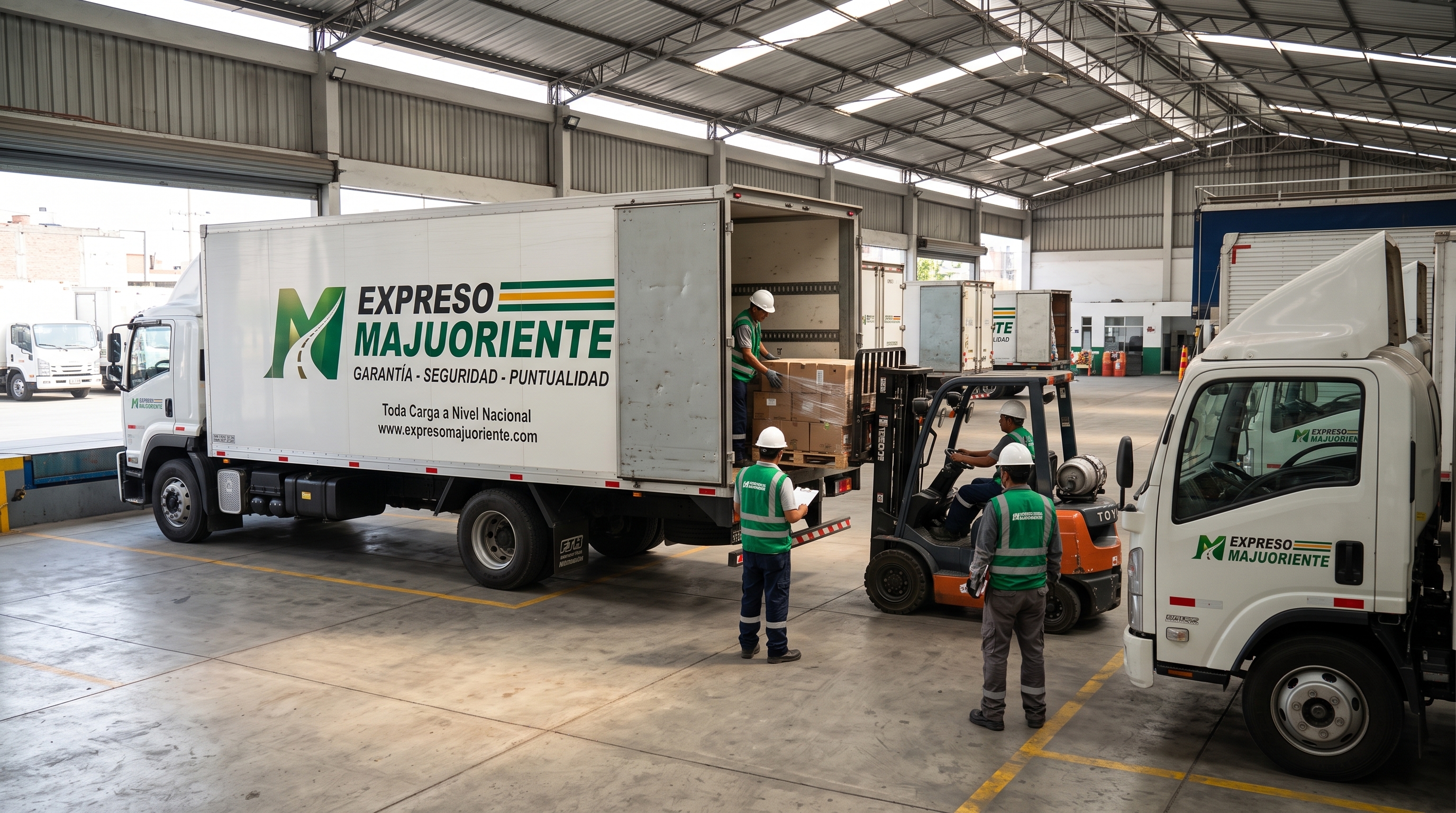 Operación de carga y logística de Expreso Majuoriente